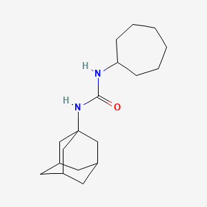 molecular formula C18H30N2O B4214875 1-Cycloheptyl-3-tricyclo[3.3.1.1~3,7~]dec-1-ylurea 