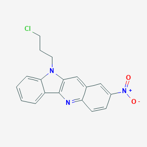 molecular formula C18H14ClN3O2 B421488 10-(3-chloropropyl)-2-nitro-10H-indolo[3,2-b]quinoline CAS No. 214467-43-3