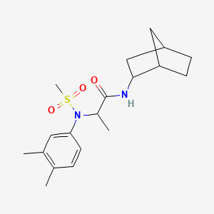 N-(2-bicyclo[2.2.1]heptanyl)-2-(3,4-dimethyl-N-methylsulfonylanilino)propanamide