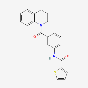 N-[3-(3,4-dihydro-2H-quinoline-1-carbonyl)phenyl]thiophene-2-carboxamide