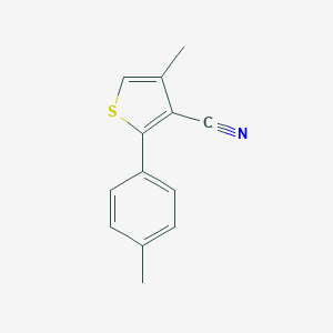 molecular formula C13H11NS B421494 4-Methyl-2-(4-methylphenyl)-3-thiophenecarbonitrile 