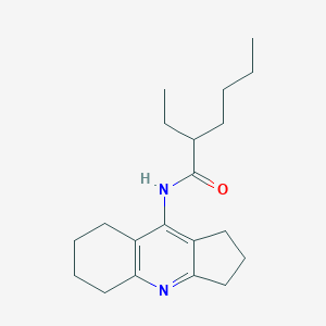 molecular formula C20H30N2O B421495 2-ethyl-N-(2,3,5,6,7,8-hexahydro-1H-cyclopenta[b]quinolin-9-yl)hexanamide 