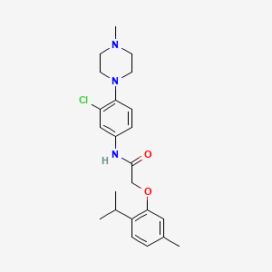 N-[3-chloro-4-(4-methyl-1-piperazinyl)phenyl]-2-(2-isopropyl-5-methylphenoxy)acetamide