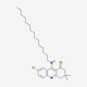 molecular formula C30H45BrN2O B421497 7-bromo-3,3-dimethyl-9-(pentadecylamino)-3,4-dihydro-1(2H)-acridinone 