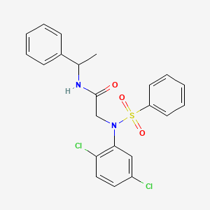 N~2~-(2,5-dichlorophenyl)-N~1~-(1-phenylethyl)-N~2~-(phenylsulfonyl)glycinamide