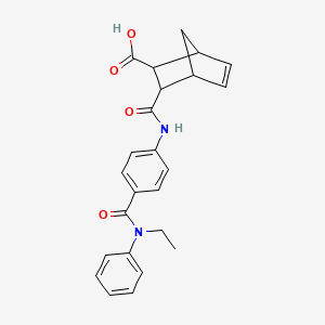 3-[[4-[Ethyl(phenyl)carbamoyl]phenyl]carbamoyl]bicyclo[2.2.1]hept-5-ene-2-carboxylic acid