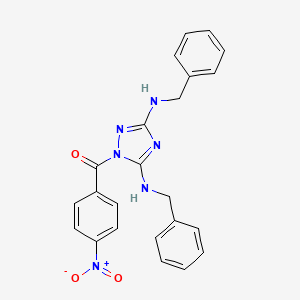 [3,5-bis(benzylamino)-1H-1,2,4-triazol-1-yl](4-nitrophenyl)methanone