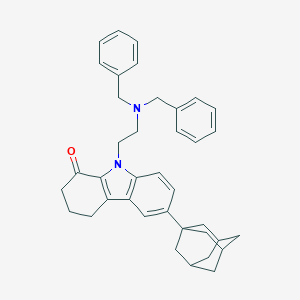 molecular formula C38H42N2O B421509 6-Adamantan-1-yl-9-(2-dibenzylamino-ethyl)-2,3,4,9-tetrahydro-carbazol-1-one CAS No. 302333-59-1