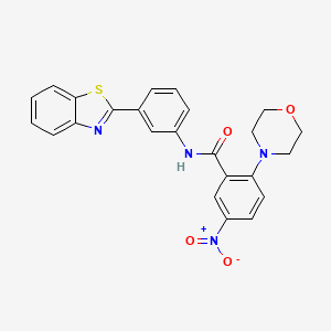 N-[3-(1,3-benzothiazol-2-yl)phenyl]-2-(morpholin-4-yl)-5-nitrobenzamide