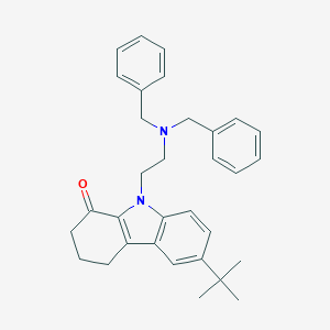 6-tert-butyl-9-[2-(dibenzylamino)ethyl]-2,3,4,9-tetrahydro-1H-carbazol-1-one
