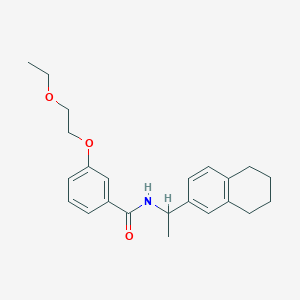 3-(2-ethoxyethoxy)-N-[1-(5,6,7,8-tetrahydro-2-naphthalenyl)ethyl]benzamide