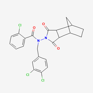 2-chloro-N-(3,4-dichlorobenzyl)-N-(1,3-dioxooctahydro-2H-4,7-methanoisoindol-2-yl)benzamide