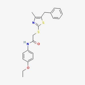 2-[(5-benzyl-4-methyl-1,3-thiazol-2-yl)thio]-N-(4-ethoxyphenyl)acetamide