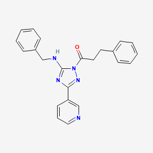 1-[5-(Benzylamino)-3-(pyridin-3-YL)-1H-1,2,4-triazol-1-YL]-3-phenylpropan-1-one