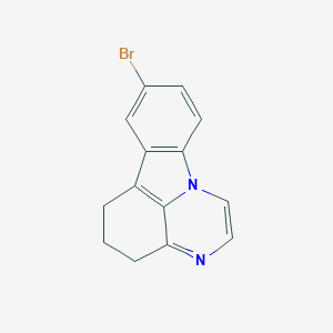 molecular formula C14H11BrN2 B421521 8-bromo-5,6-dihydro-4H-pyrazino[3,2,1-jk]carbazole 