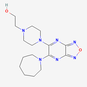 2-{4-[6-(1-azepanyl)[1,2,5]oxadiazolo[3,4-b]pyrazin-5-yl]-1-piperazinyl}ethanol