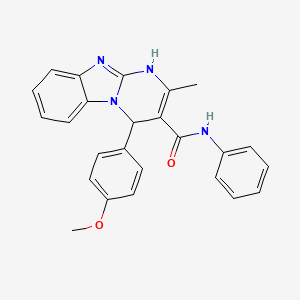 4-(4-methoxyphenyl)-2-methyl-N-phenyl-1,4-dihydropyrimido[1,2-a]benzimidazole-3-carboxamide