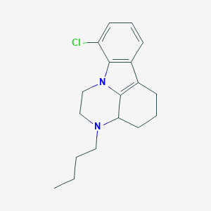 molecular formula C18H23ClN2 B421526 4-Butyl-14-chloro-1,4-diazatetracyclo[7.6.1.05,16.010,15]hexadeca-9(16),10(15),11,13-tetraene 