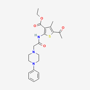 ethyl 5-acetyl-4-methyl-2-{[(4-phenyl-1-piperazinyl)acetyl]amino}-3-thiophenecarboxylate