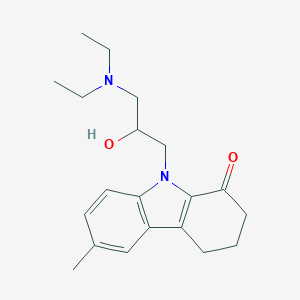 molecular formula C20H28N2O2 B421529 9-[3-(diethylamino)-2-hydroxypropyl]-6-methyl-2,3,4,9-tetrahydro-1H-carbazol-1-one 