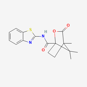 N-1,3-benzothiazol-2-yl-4,7,7-trimethyl-3-oxo-2-oxabicyclo[2.2.1]heptane-1-carboxamide