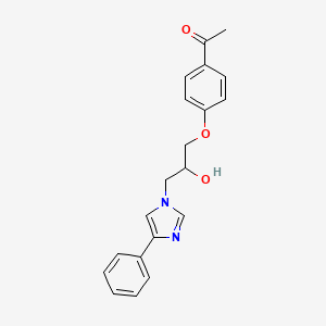 1-{4-[2-hydroxy-3-(4-phenyl-1H-imidazol-1-yl)propoxy]phenyl}ethanone