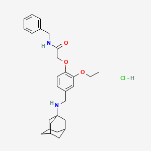 2-{4-[(1-adamantylamino)methyl]-2-ethoxyphenoxy}-N-benzylacetamide hydrochloride