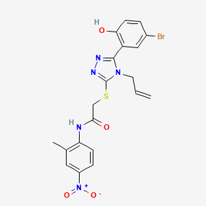 2-{[4-allyl-5-(5-bromo-2-hydroxyphenyl)-4H-1,2,4-triazol-3-yl]thio}-N-(2-methyl-4-nitrophenyl)acetamide