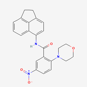 N-(1,2-dihydroacenaphthylen-5-yl)-2-morpholin-4-yl-5-nitrobenzamide