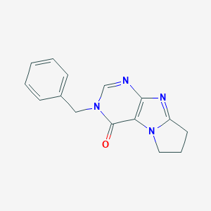 molecular formula C15H14N4O B421533 3-benzyl-7,8-dihydro-3H-pyrrolo[2,1-f]purin-4(6H)-one 