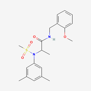 N~2~-(3,5-dimethylphenyl)-N~1~-(2-methoxybenzyl)-N~2~-(methylsulfonyl)alaninamide