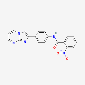 N-(4-imidazo[1,2-a]pyrimidin-2-ylphenyl)-2-nitrobenzamide