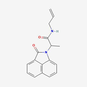 molecular formula C17H16N2O2 B4215348 N-allyl-2-(2-oxobenzo[cd]indol-1(2H)-yl)propanamide 