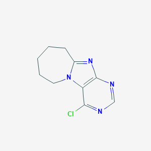 molecular formula C10H11ClN4 B421536 4-chloro-7,8,9,10-tetrahydro-6H-azepino[2,1-f]purine 