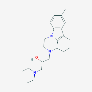 molecular formula C22H33N3O B421537 1-(diethylamino)-3-(8-methyl-1,2,3a,4,5,6-hexahydro-3H-pyrazino[3,2,1-jk]carbazol-3-yl)propan-2-ol 