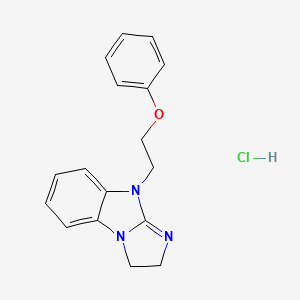 molecular formula C17H18ClN3O B4215398 9-(2-phenoxyethyl)-2,9-dihydro-3H-imidazo[1,2-a]benzimidazole hydrochloride 