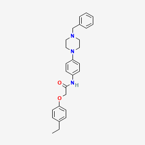 N-[4-(4-benzylpiperazin-1-yl)phenyl]-2-(4-ethylphenoxy)acetamide