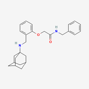 molecular formula C26H32N2O2 B4215433 2-{2-[(1-adamantylamino)methyl]phenoxy}-N-benzylacetamide 