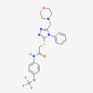 2-{[5-(4-morpholinylmethyl)-4-phenyl-4H-1,2,4-triazol-3-yl]thio}-N-[4-(trifluoromethoxy)phenyl]acetamide