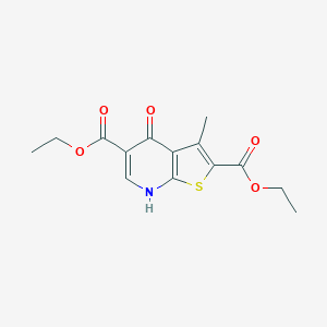 Diethyl 3-methyl-4-oxo-4,7-dihydrothieno[2,3-b]pyridine-2,5-dicarboxylate