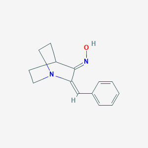 molecular formula C14H16N2O B421548 2-Benzylidenequinuclidin-3-one oxime CAS No. 78121-26-3