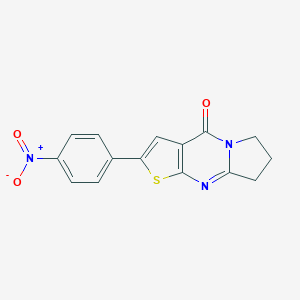 molecular formula C15H11N3O3S B421550 2-{4-nitrophenyl}-7,8-dihydropyrrolo[1,2-a]thieno[2,3-d]pyrimidin-4(6H)-one 