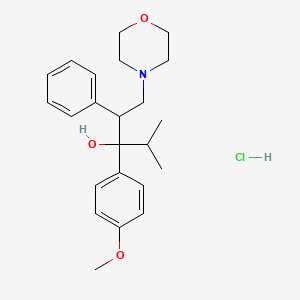 3-(4-methoxyphenyl)-4-methyl-1-(4-morpholinyl)-2-phenyl-3-pentanol