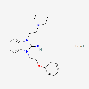 N,N-diethyl-2-[2-imino-3-(2-phenoxyethyl)-2,3-dihydro-1H-benzimidazol-1-yl]ethanamine hydrobromide