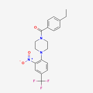 1-(4-ethylbenzoyl)-4-[2-nitro-4-(trifluoromethyl)phenyl]piperazine