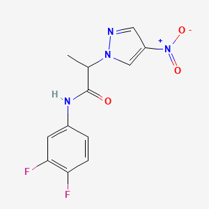 N-(3,4-difluorophenyl)-2-(4-nitro-1H-pyrazol-1-yl)propanamide