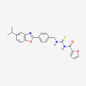 N-({[4-(5-isopropyl-1,3-benzoxazol-2-yl)benzyl]amino}carbonothioyl)-2-furamide