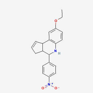 8-ethoxy-4-(4-nitrophenyl)-3a,4,5,9b-tetrahydro-3H-cyclopenta[c]quinoline