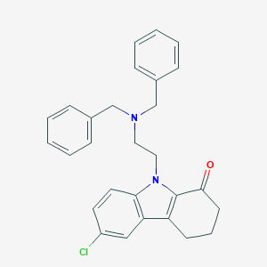 molecular formula C28H27ClN2O B421558 6-chloro-9-[2-(dibenzylamino)ethyl]-2,3,4,9-tetrahydro-1H-carbazol-1-one CAS No. 305865-22-9