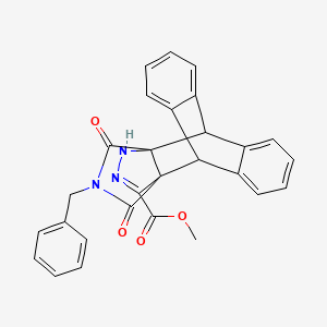 Methyl 21-benzyl-20,22-dioxo-16,17,21-triazahexacyclo[6.6.5.315,19.02,7.09,14.015,19]docosa-2,4,6,9,11,13,17-heptaene-18-carboxylate